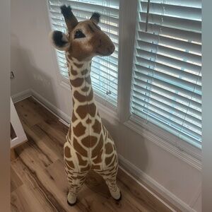 Melissa & Doug Giraffe Plush - Brown and White